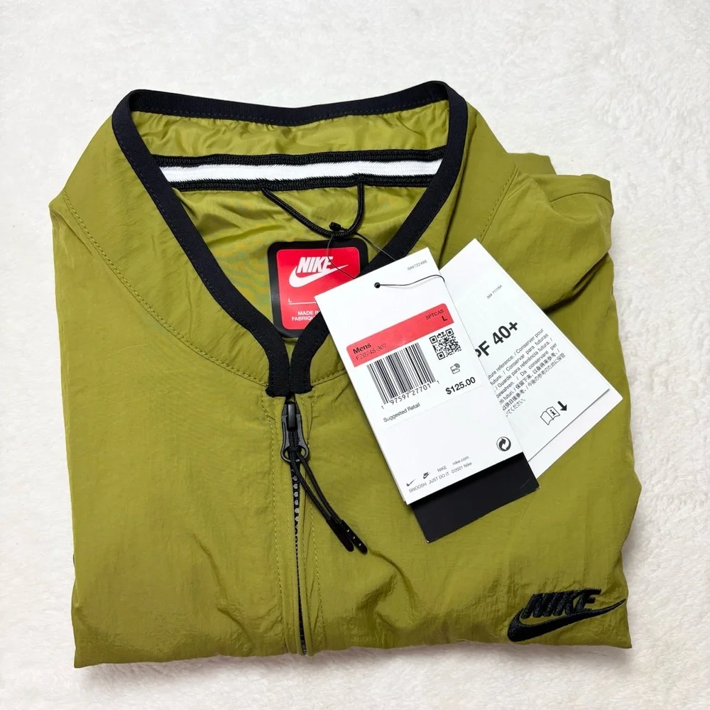 Nike Tech Men's Woven Vest UPF 40 Green Size L‎